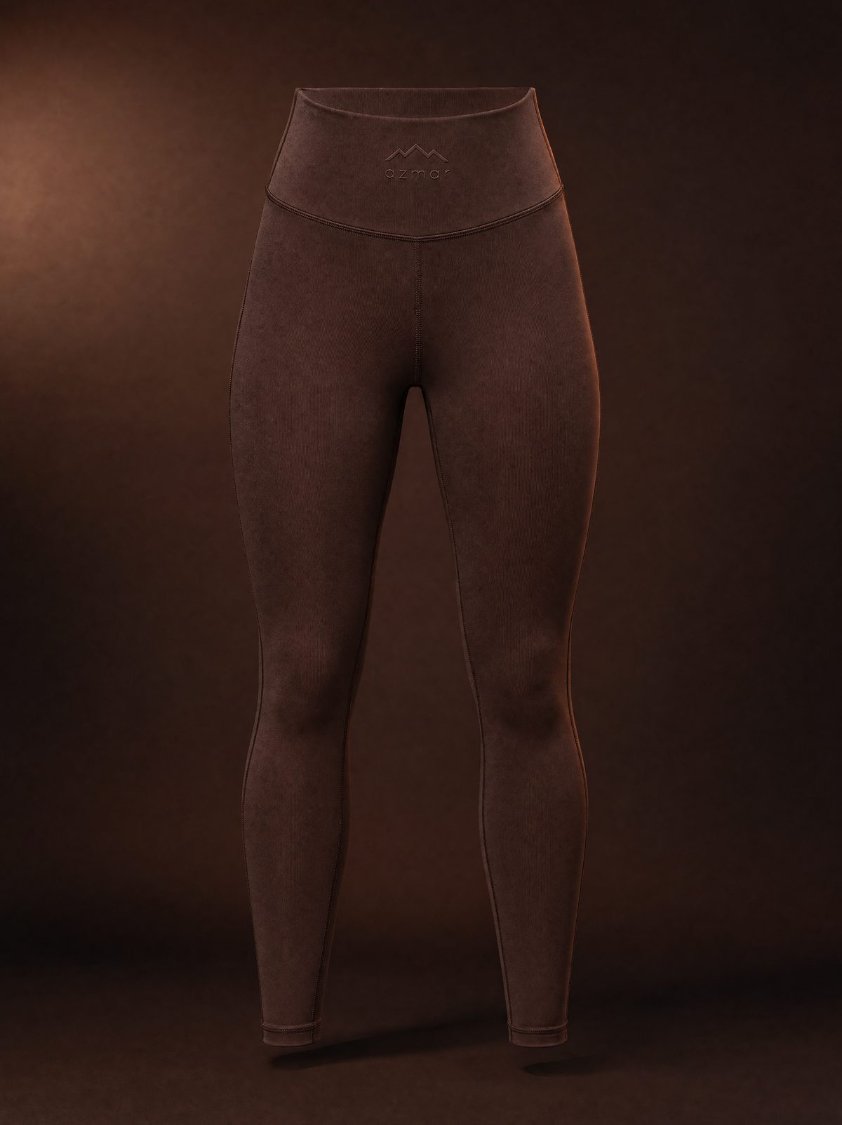 azmar Luxe Form legging in espresso brown